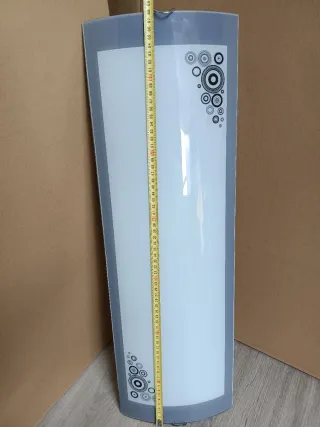 Plafón moderno cocina cristal y plástico