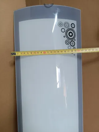 Plafón moderno cocina cristal y plástico