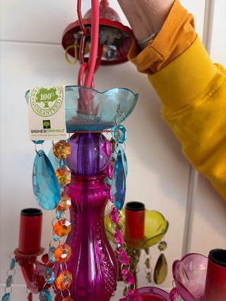 Lámpara techo infantil multicolor