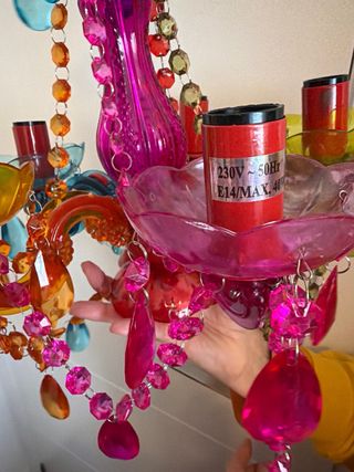 Lámpara techo infantil multicolor