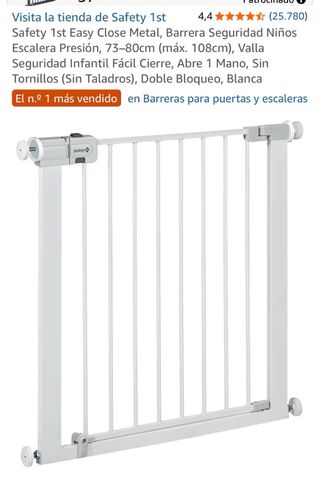 Barrera seguridad niños blanca