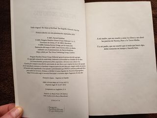 El nombre del viento. Como nuevo. 2,50€