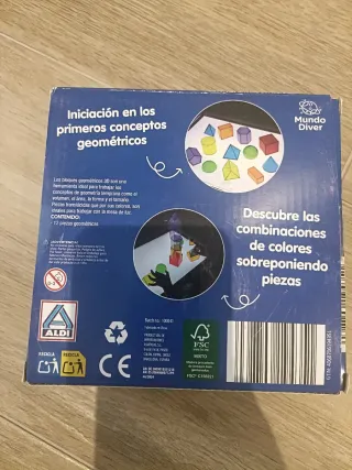 Mundo diver 12 formas geometrícas para tabla de Lu