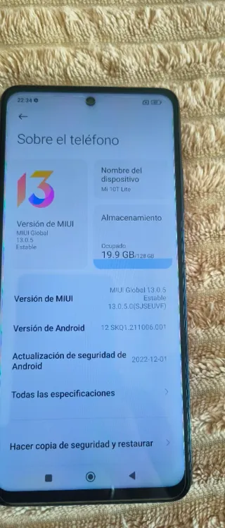 Xiaomi Mi 10T Lite Negro