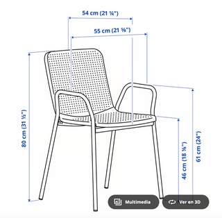 Mesa y 4 Sillas Plegables Ikea TORPARÖ