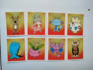 Pegatinas Pokémon Merlín 2001