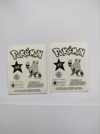 Pegatinas Pokémon Merlín 2001