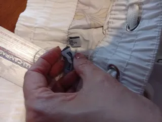 Pantaloncino sportivo donna bianco e giallo