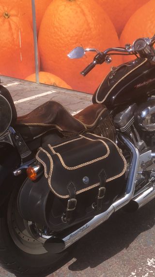 Alforjas HD Sportster con hueco amortiguadores