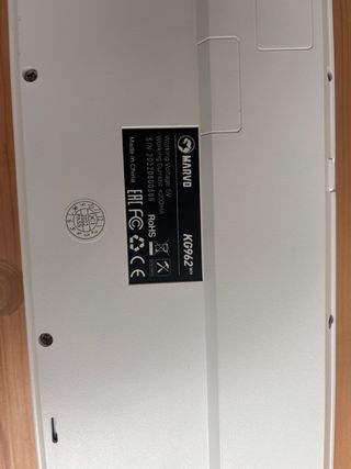 Teclado Gamer Marvo Blanco