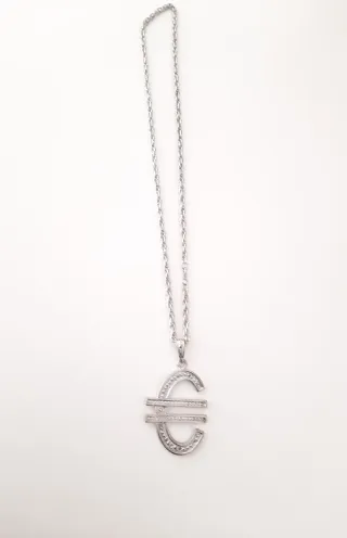 Colgante Símbolo Euro con Circonitas