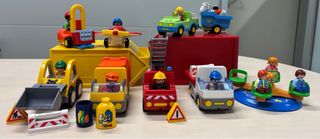Excavadora Playmobil 1,2,3 con accesorios