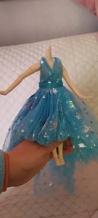 Vestido Muñeca 30 cm Azul Brillante