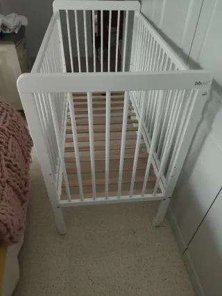 Cuna madera blanca 120x60cm. Marca bbest