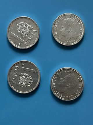 Monedas de 1 Peseta Juan Carlos I -escucho ofertas