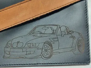 Portadocumenti artigianale BMW Z3 Cabrio