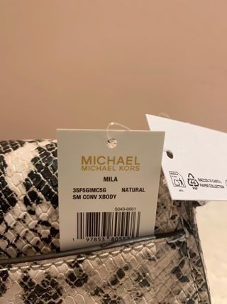 Michael Kors Mila Small embossed snake crossbody