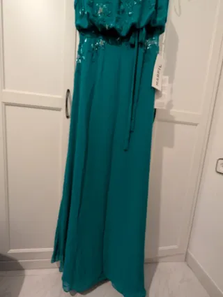 Vestido fiesta agua T42