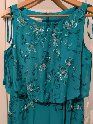 Vestido fiesta agua T42