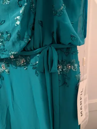 Vestido fiesta agua T42