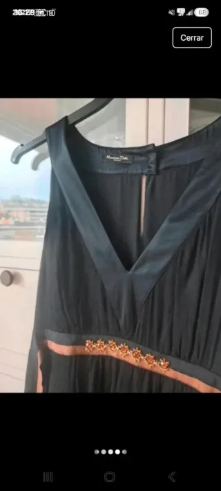 Vestido fiesta Massimo Dutti negro