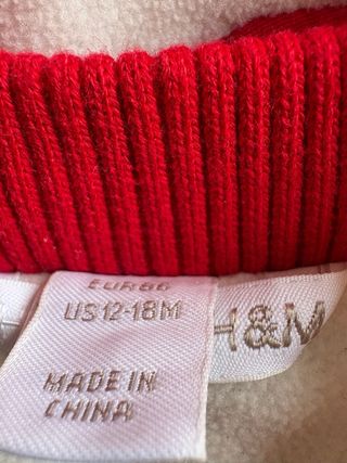 Traje de nieve 12-18 meses reparar cremallera