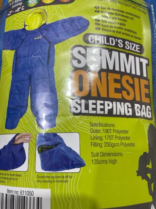 Saco de dormir Summit Onesie Infantil