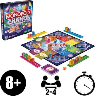 MONOPOLY Chance, juego de mesa rpido para la famil