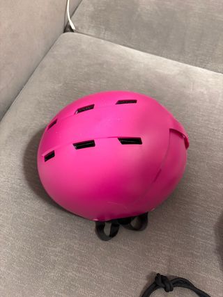 Casco de esquí rosa Decathlon para niña
