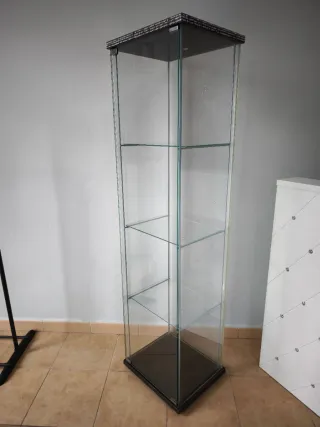 Vitrina expositora de cristal