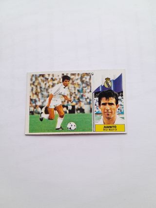 Cromos Juanito Real Madrid 86/87