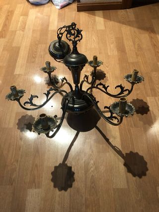 Lámpara Vintage Metal bronce y Dorada