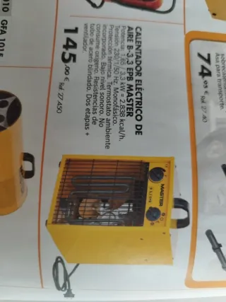 Calefactor industrial MASTER B 3,3 EPB