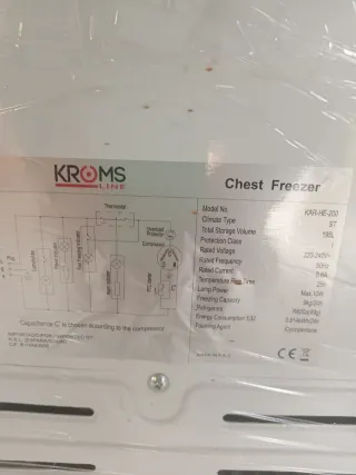 Congelador Horizontal Kromsline 195L