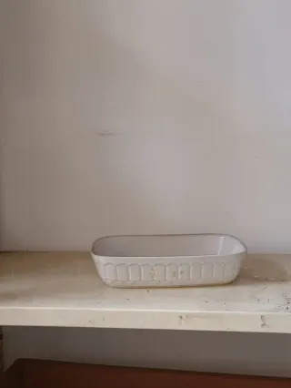 Jardinera cerámica blanca