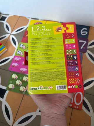 Puzzle Números y Animales Eureka Kids +3