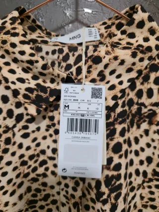 Camisa Mango animal print