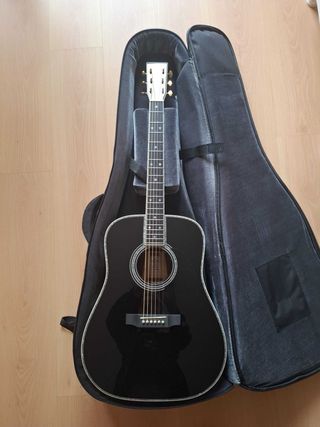 Guitarra Acústica Sigma DT-42 Nashville Negra