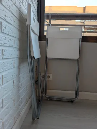 2 Sillas Plegables IKEA Blancas