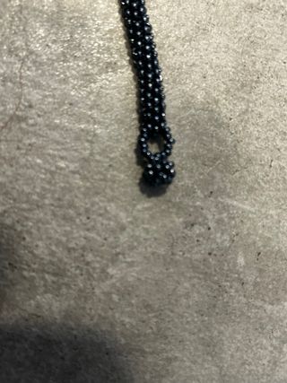 2 bracciali neri fatti a mano