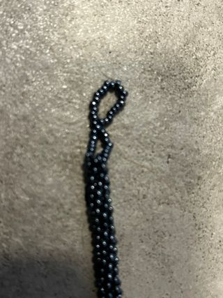 2 bracciali neri fatti a mano