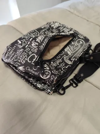 Bolso Cacharel Negro y Blanco Graffiti