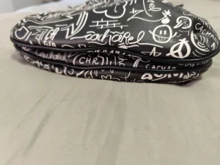 Bolso Cacharel Negro y Blanco Graffiti