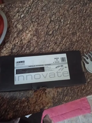 Espejo Coche Cromado Diseño Llama