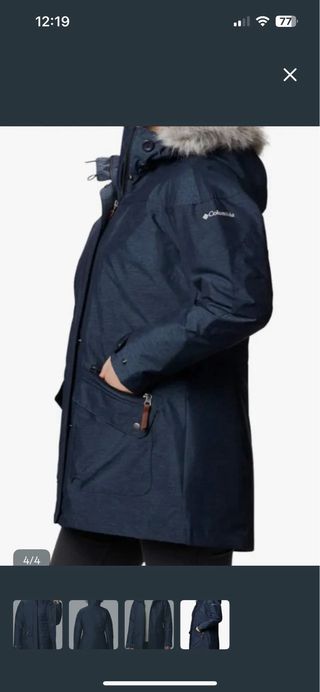 Parka Columbia 3 en 1 Talla XS Azul