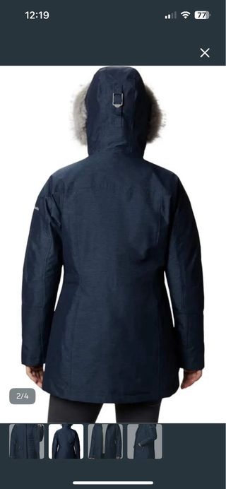 Parka Columbia 3 en 1 Talla XS Azul