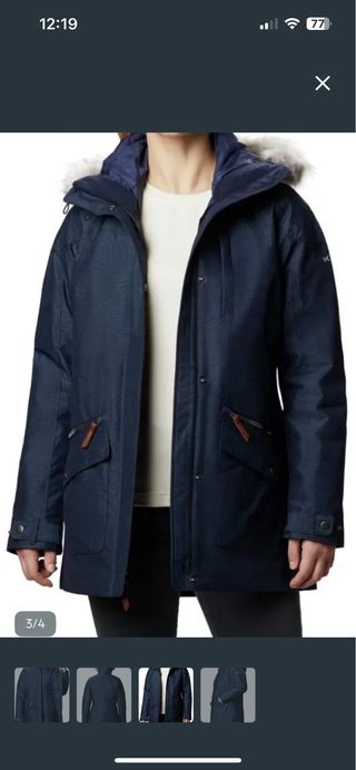 Parka Columbia 3 en 1 Talla XS Azul