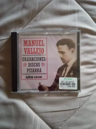 CD Manuel Vallejo Grabaciones Discos Pizarra 1930