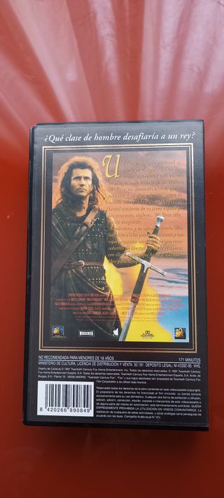 VHS Braveheart Mel Gibson