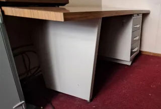 Mesa y armario Despacho Vintage Madera y Metal